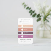 Make-up en Schoonheidssalon Afspraak voor Diensten Visitekaartje (Staand voorkant)