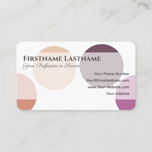 Make-up en Schoonheidssalon Afspraak voor Diensten Visitekaartje (Achterkant)