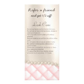 Make-up Eye Lash Lashes Pearls VIP Care Rack Kaart (Achterkant)