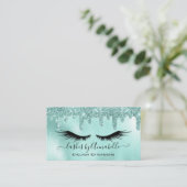 Make-up EyeLashes Sparkle Glitter Drip Aqua Visitekaartje (Staand voorkant)