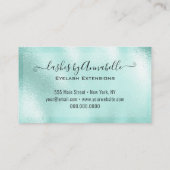 Make-up EyeLashes Sparkle Glitter Drip Aqua Visitekaartje (Achterkant)