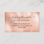 Make-up EyeLashes Sparkle Glitter Drip Blush Gold Visitekaartje (Achterkant)