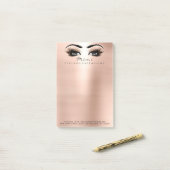 Make-up Eyes Lashes Perzik Naam Web Telefoonnummer Post-it® Notes (Op bureau)