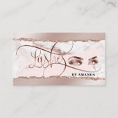Make-up Eyes Lashes Roos Goud Marmer Gescheurd pap Visitekaartje (Voorkant)