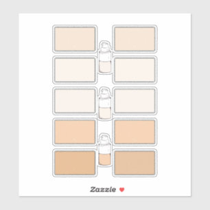 Make-up Foundation Creëer Uw eigen vinyllabels Sticker