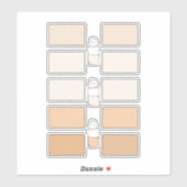 Make-up Foundation Maak Je Eigen Vinyl Labels (Vel)