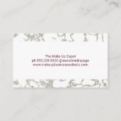 Make-up foundation poeder | Cosmetica Visitekaartje (Achterkant)