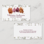 Make-up foundation poeder | Cosmetica Visitekaartje (Voorkant / Achterkant)