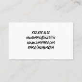 Make-up foundation poeder | Cosmetica Visitekaartje (Achterkant)