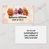 Make-up foundation poeder | Cosmetica Visitekaartje (Voorkant / Achterkant)