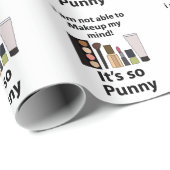 Make-up Funny Pun Make-up Cadeaupapier (Rol Hoek)