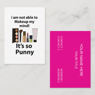 Make-up Funny Pun Make-up Visitekaartje
