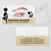 Make-up geborsteld | Garderobe Mannequin Visitekaartje (Voorkant / Achterkant)