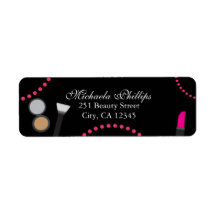 Make-up Glamour Chic Wervelende Feest Adreslabel
