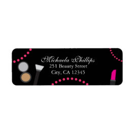 Make-up Glamour Chic Wervelende Feest Adreslabel Etiket