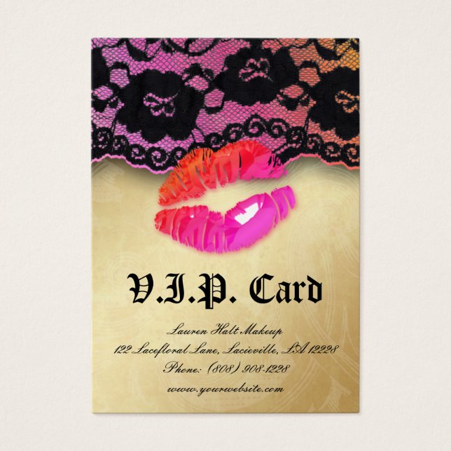Make-up Glossy Lips N Kant VIP Kaart Roze Sinaasap (Voorkant)