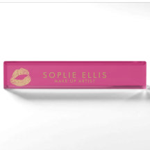 Make Up Gouden Glitter Lippen Roze Persoonlijke Na