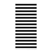 Make-up gouden lippen zwart witte strepen prijslij reclamekaart (Achterkant)