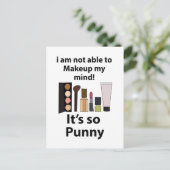 Make-up Grappige Woordspeling Make-up Briefkaart (Staand voorkant)