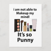 Make-up Grappige Woordspeling Make-up Briefkaart (Voorkant)