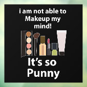 Make-up Grappige woordspeling Make-up Schoonheidss Raamsticker (Vel 3)