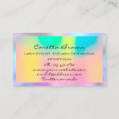 Make-up Haar Afspraak Herinnering Holograaf Logo Visitekaartje (Achterkant)