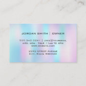 make-up haarkit | Kleurrijke pastelmix Visitekaartje (Achterkant)