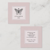 Make-up Hair Beauty Salon Roze Blush Vierkante Visitekaartje (Voorkant / Achterkant)