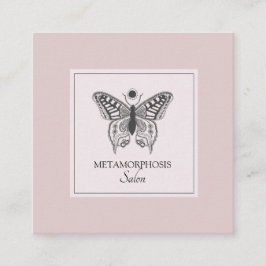 Make-up Hair Beauty Salon Roze Blush Vierkante Visitekaartje