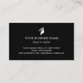 Make-up Hair Salon Coupon Goud Zwart Wit Strepen (Achterkant)