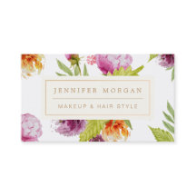 Make-up Hair Salon Waterverf Bloemen Afspraak