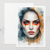 make up halloween kaart (Voorkant / Achterkant)