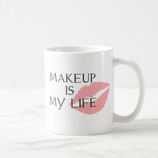 make-up is mijn levenskussen koffiemok (Rechts)
