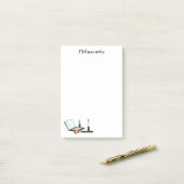 Make-up Items Kit Met Aangepaste Titel Post-it® Notes (Op bureau)