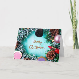 Make-up Kerst/Vakantie Feestdagen Kaart