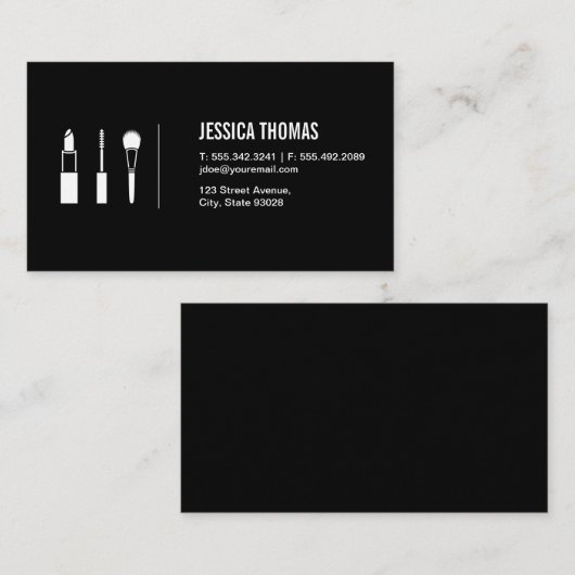 Make-up Kit Visitekaartje (Voorkant / Achterkant)