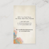 Make-up kunstenaar gereedschappen palet visitekaartje (Achterkant)