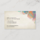 Make-up kunstenaar gereedschappen palet visitekaartje (Achterkant)