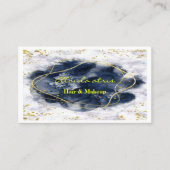 make - up kunstenaar goudmarmer glittering Abstrac Visitekaartje (Voorkant)