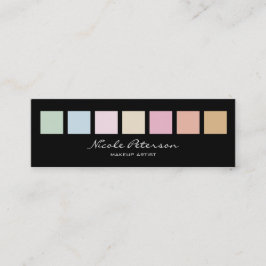 make - up kunstenaar - moderne , fijne pastelkleur mini visitekaartje
