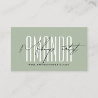 Make-up kunstenaar moderne typografie script sage 
