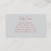 make-up kunstenaar visitekaartje (Achterkant)