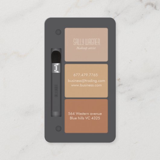 make-up kunstenaar visitekaartje (Voorkant)