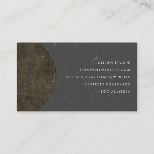 Make-up Kunstenaarschap Monogram Gesofisticeerd Visitekaartje (Achterkant)