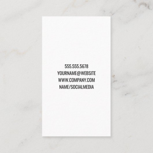 Make-up kwastenset | Moderne kleurrijke gradiënt Visitekaartje (Achterkant)