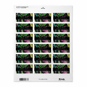 Make-up Lipglans Helder Jungle Doodles Zwart Etiket (Full Sheet)