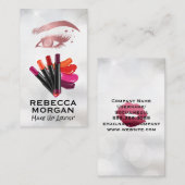 make-up | Lippenstift kleuren Visitekaartje (Voorkant / Achterkant)