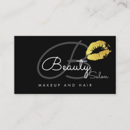 Make-up Lips Salon-Card . Schoonheidssalon Monogra Visitekaartje