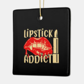 Make-up - Lipstickverslaafde Keramisch Ornament (Links)