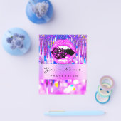 Make-up Logo Lip Holografische Drip Bes QRCODE LOG Flyer (Enkel)